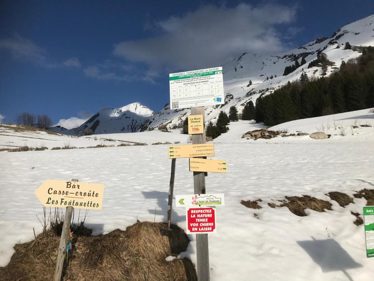 Le Blanc Nordique Villa Le Bouchet-Mont Charvin Kültér fotó